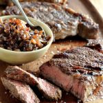 Rib Eye Steaks With Onion Marmalade