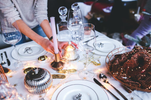 Setting The Table For An Informal Four-Course Place Setting